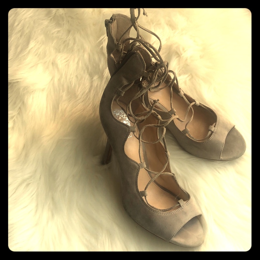 Vince Camuto Sandria Peep Toe Ghille Sandals